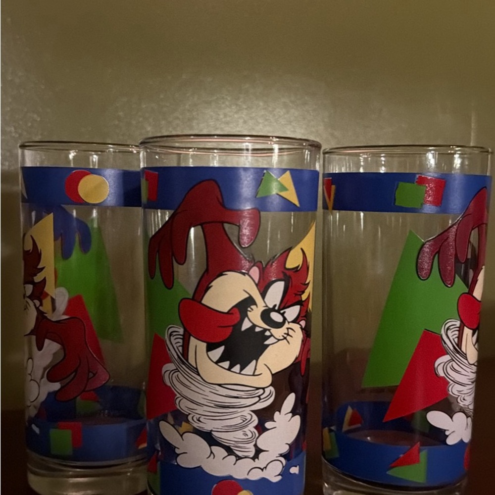 Vintage - Looney Tunes - Tasmanian Devil Highball Glasses